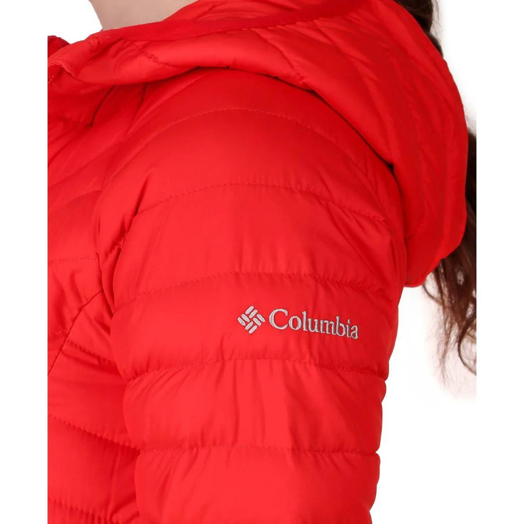 Columbia Women Red Powder Lite Hooded Jacket - Image 6