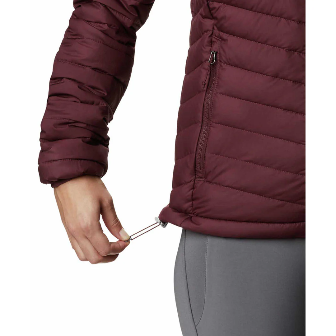 Columbia Women Maroon Powder Lite Hooded Jacket - Image 5