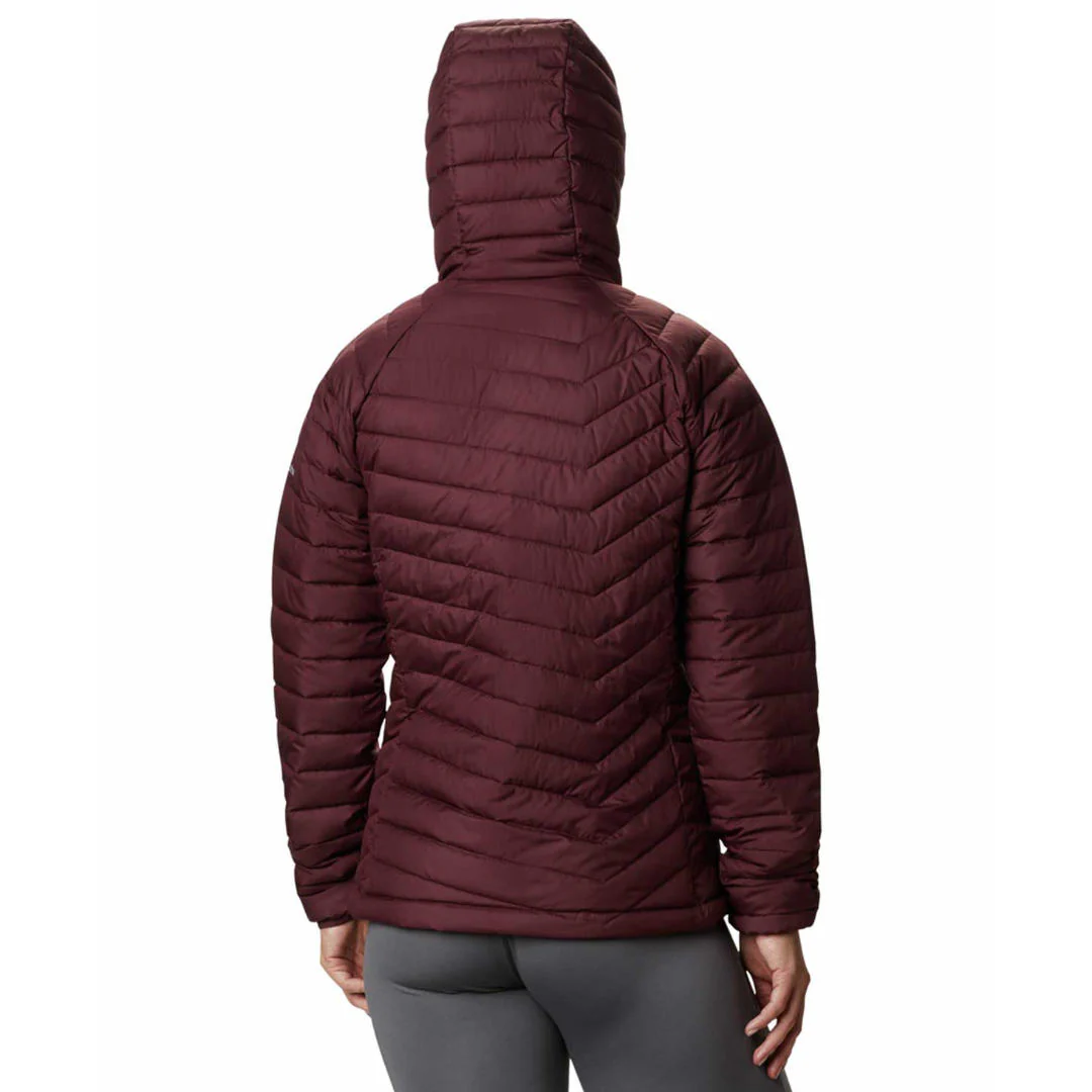 Columbia Women Maroon Powder Lite Hooded Jacket - Image 6