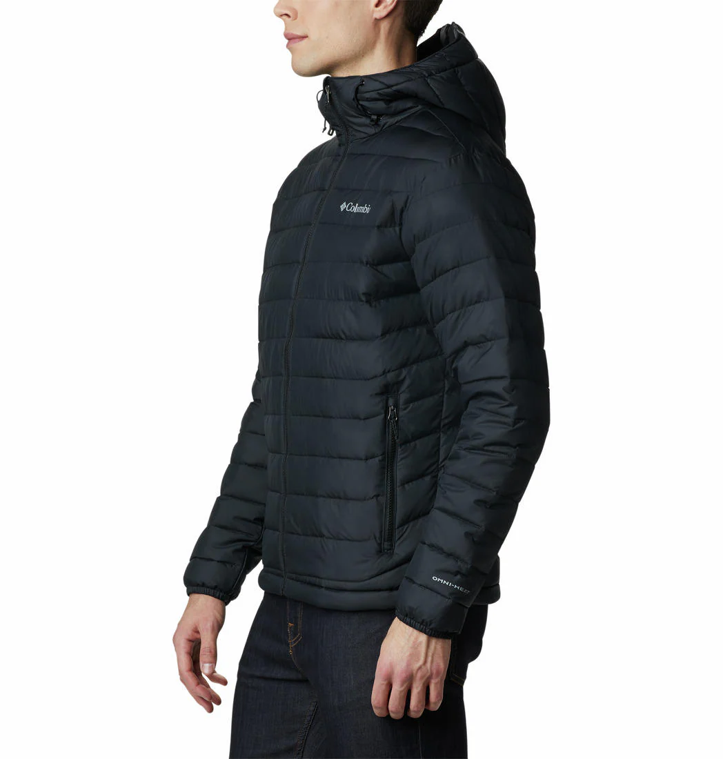 Columbia Men Black Powder Lite Hooded Jacket - Image 2