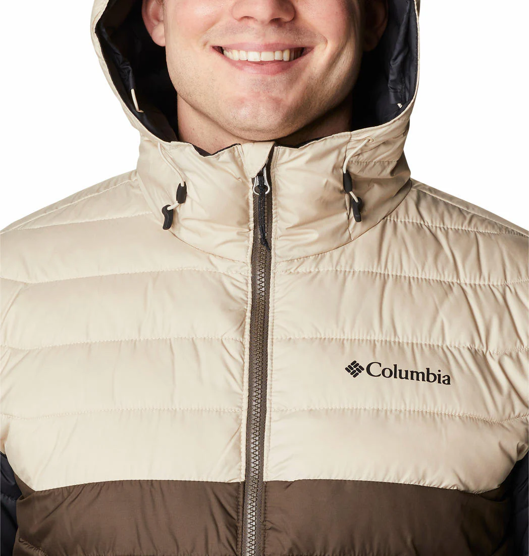 Columbia Men Brown Powder Lite Hooded Jacket - Image 4