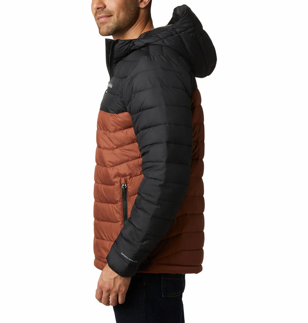 Columbia Men Brown Powder Lite Hooded Jacket - Image 5