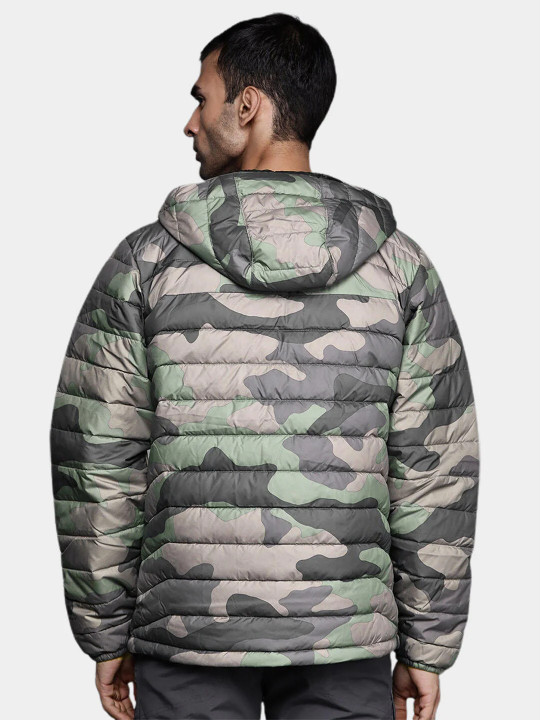 Columbia Men Green Powder Lite Hooded Jacket - Image 10