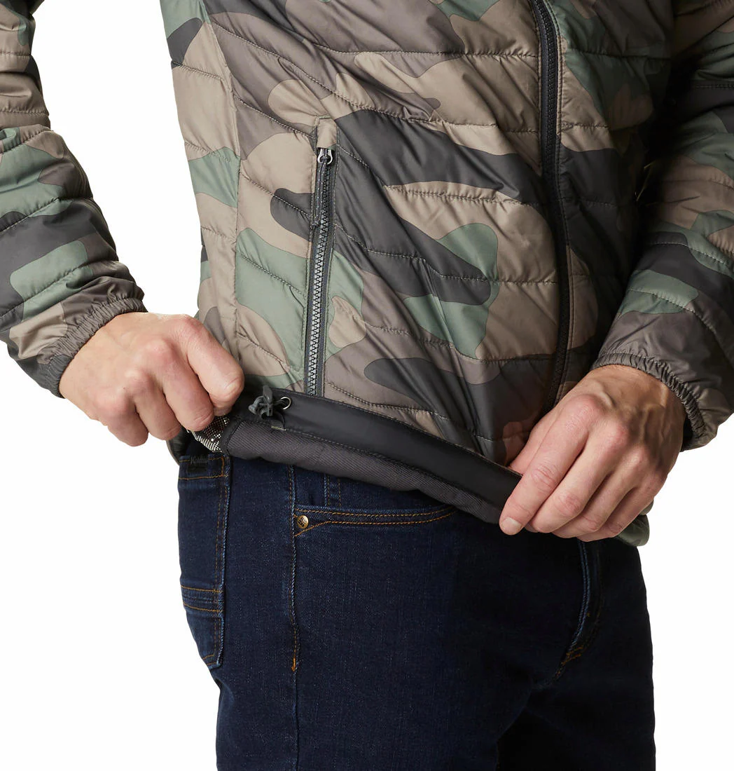 Columbia Men Green Powder Lite Hooded Jacket - Image 3