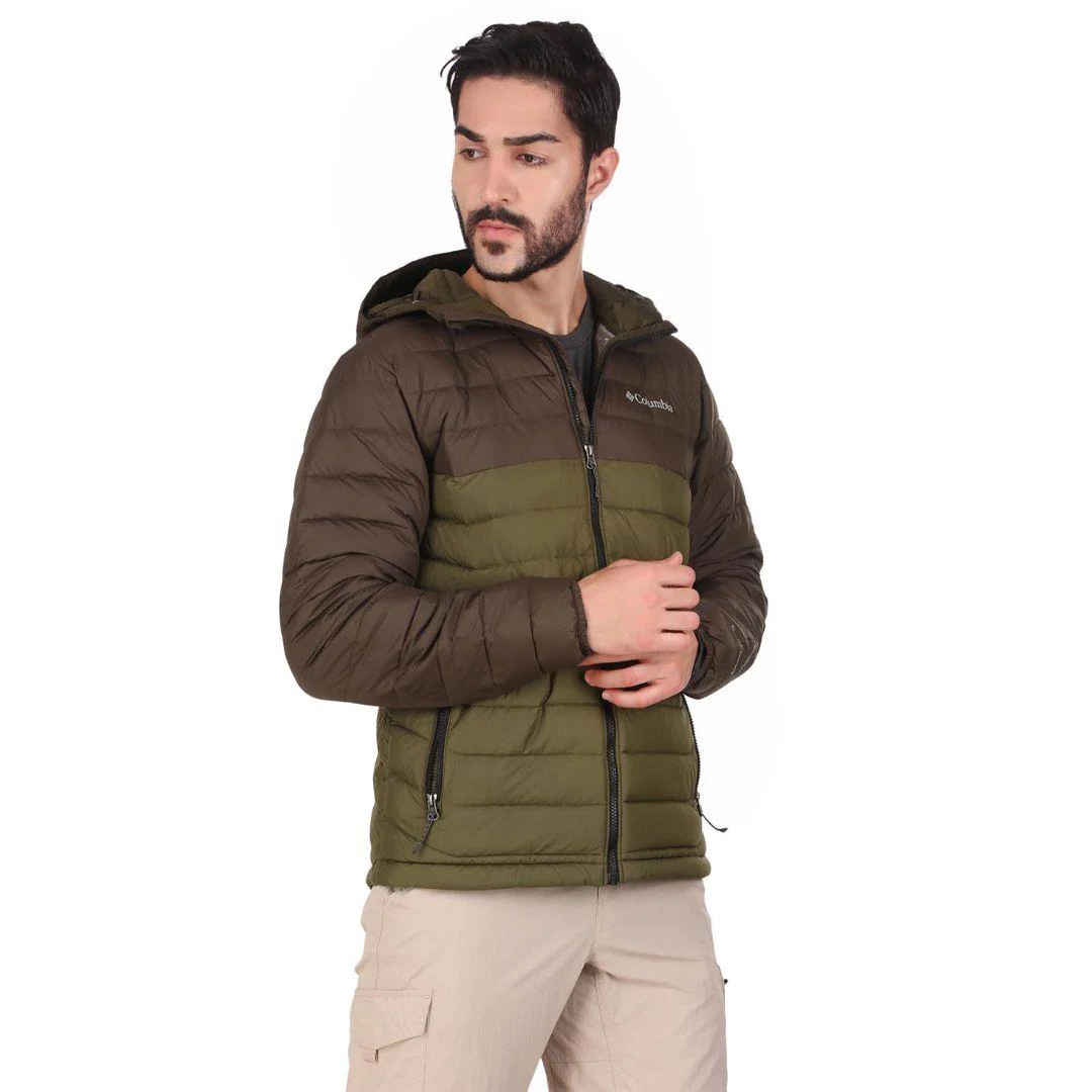 Columbia Men Green Powder Lite Hooded Jacket - Image 5