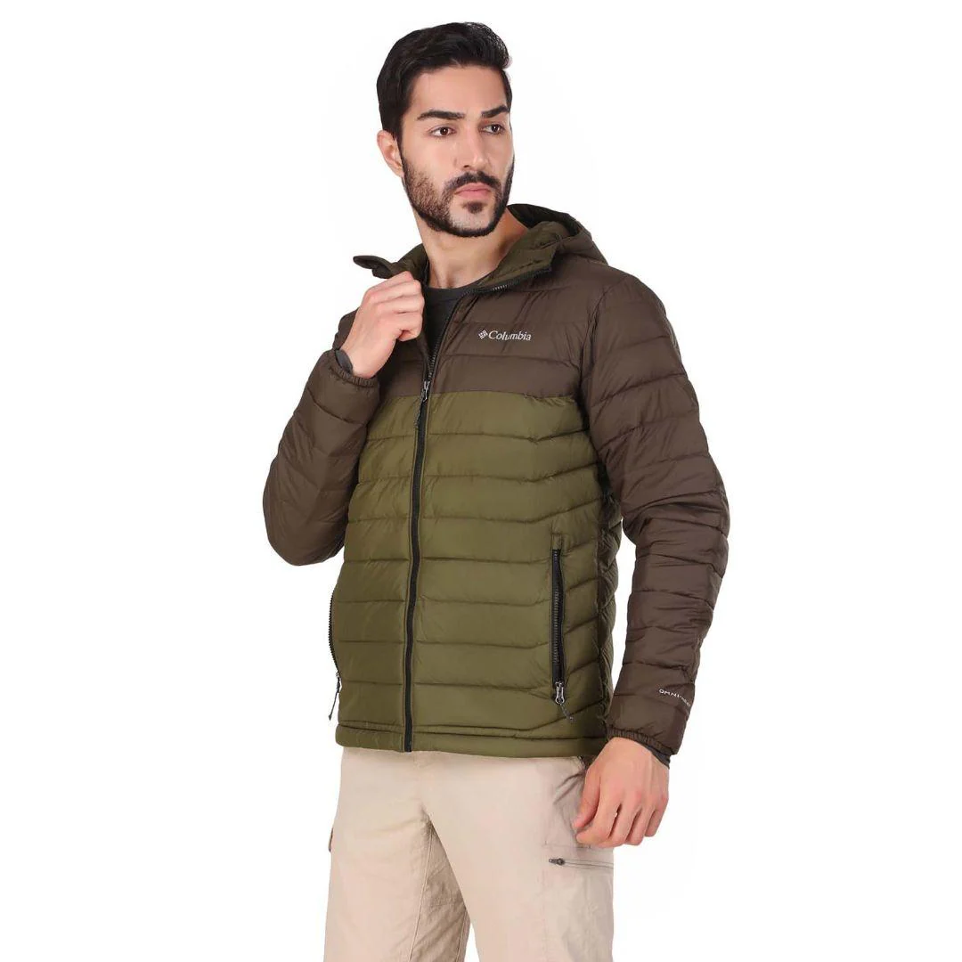 Columbia Men Green Powder Lite Hooded Jacket - Image 6