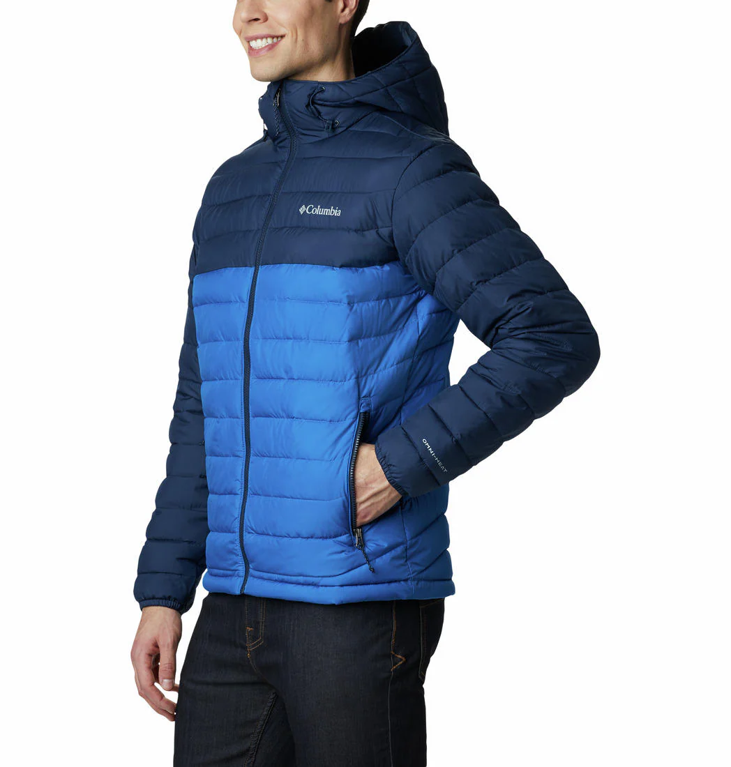 Columbia Men Blue Powder Lite Hooded Jacket - Image 2