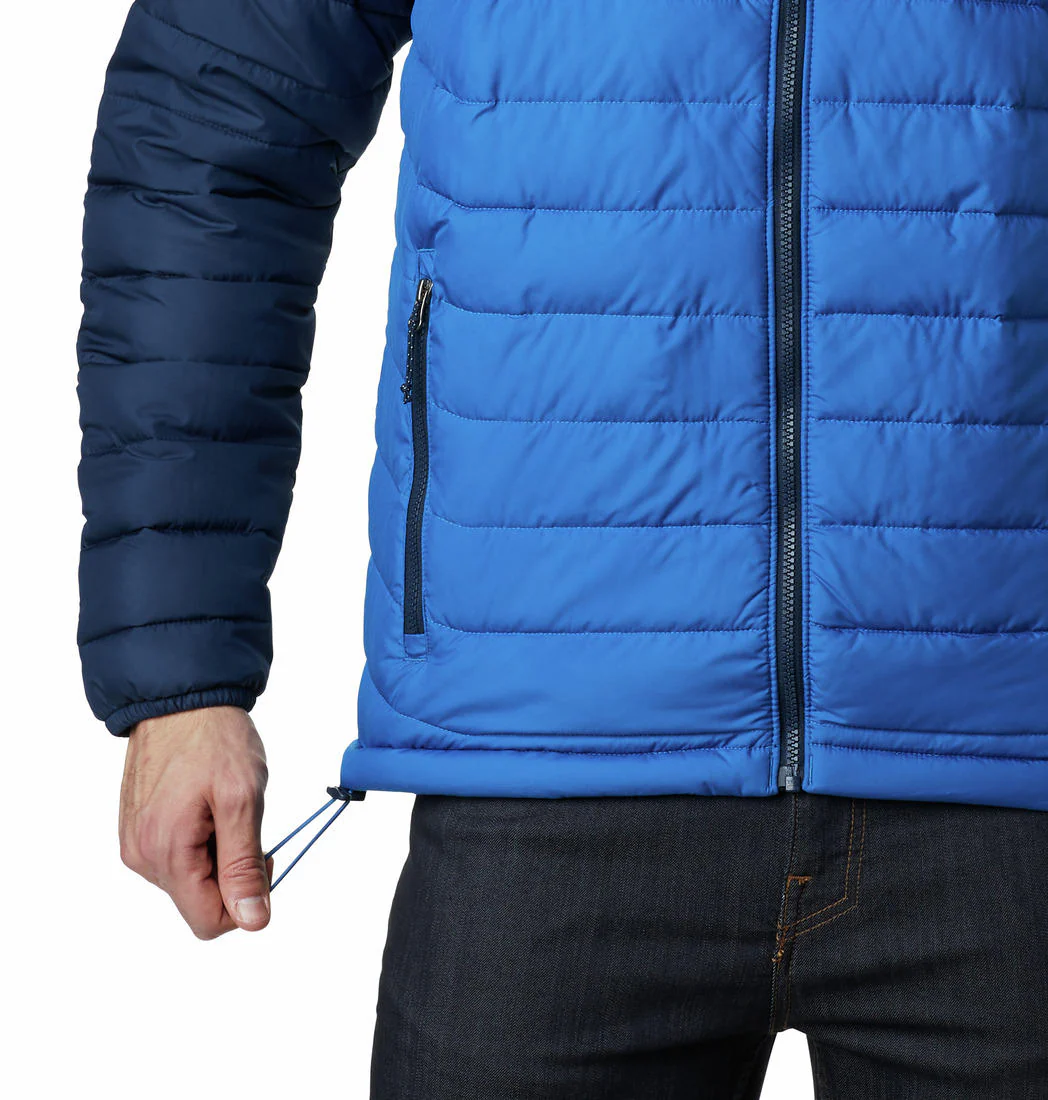 Columbia Men Blue Powder Lite Hooded Jacket - Image 4