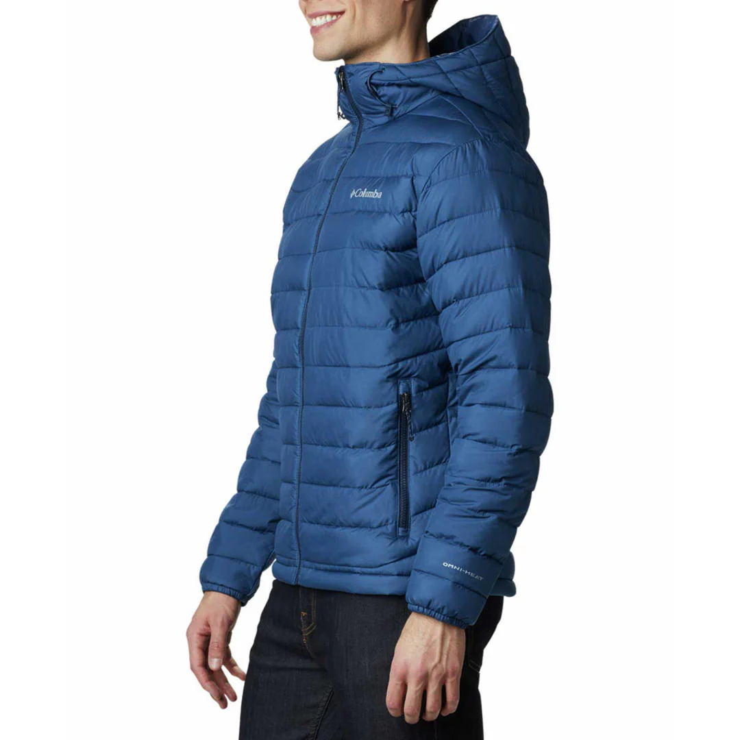 Columbia Men Blue Powder Lite Hooded Jacket - Image 5