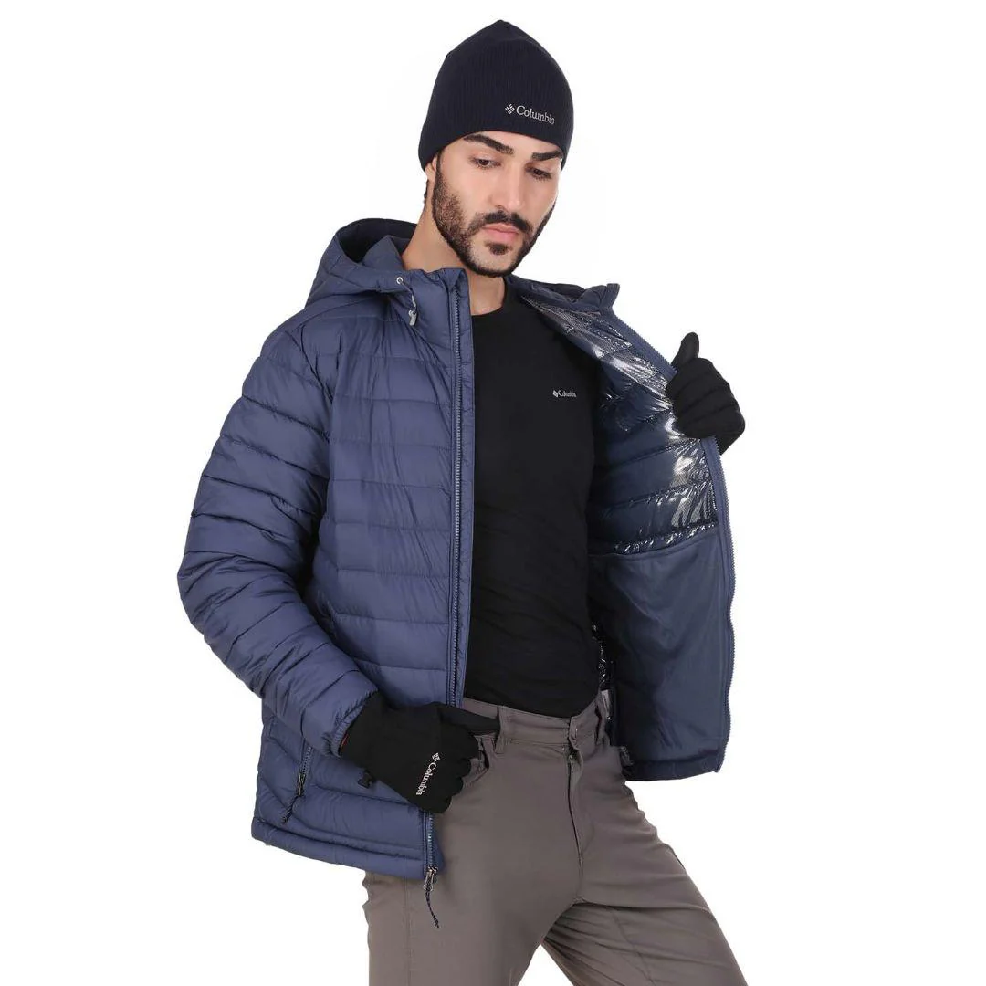 Columbia Men Blue Powder Lite Hooded Jacket - Image 2