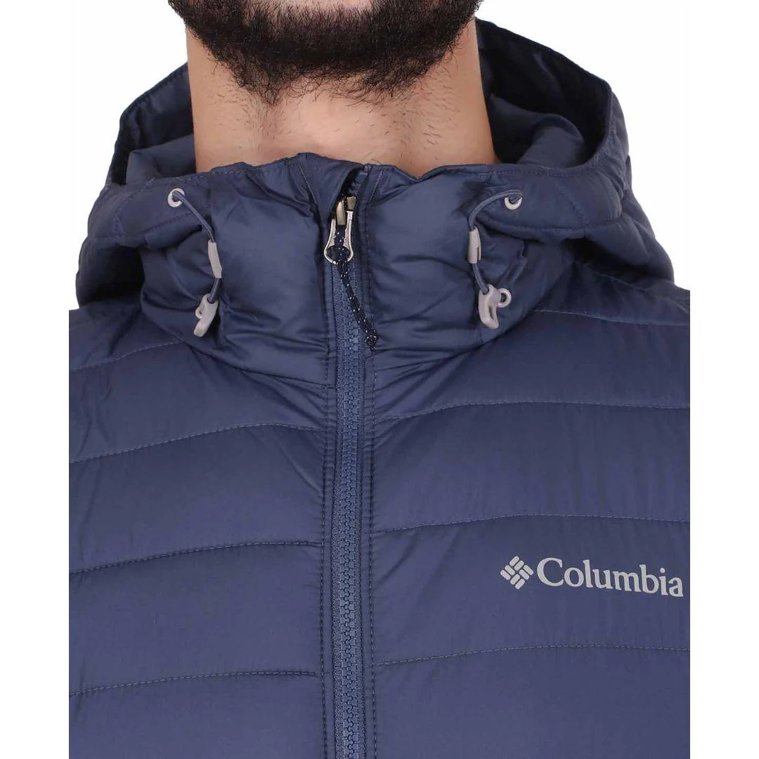 Columbia Men Blue Powder Lite Hooded Jacket - Image 4