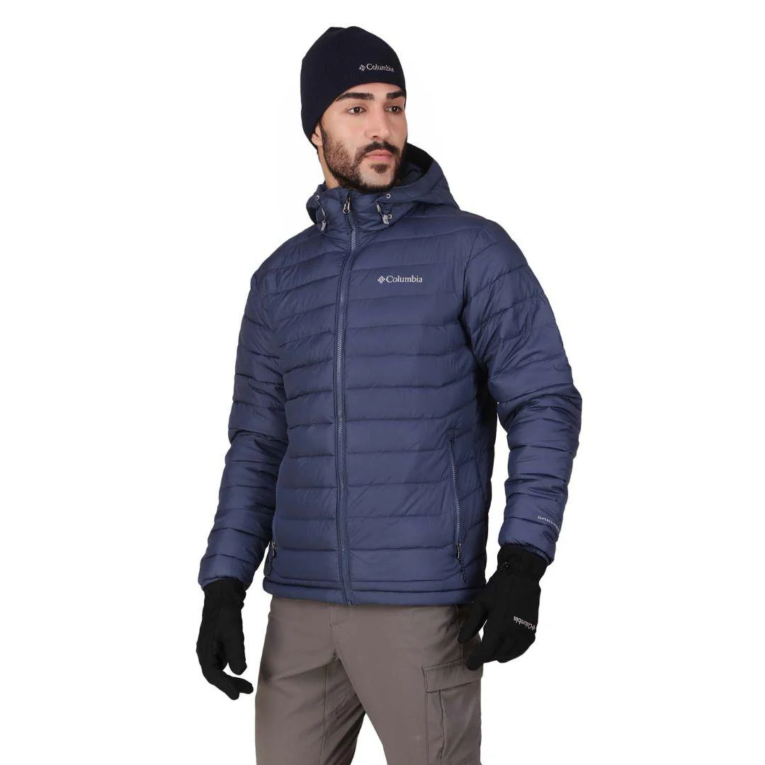 Columbia Men Blue Powder Lite Hooded Jacket - Image 7