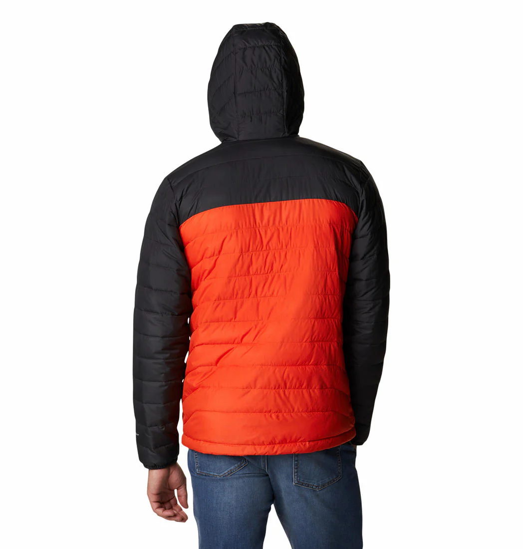 Columbia Men Orange Powder Lite Hooded Jacket - Image 7