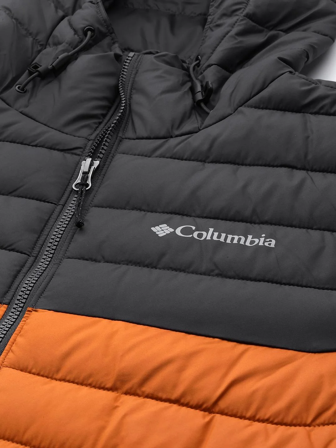 Columbia Men Orange Powder Lite Hooded Jacket - Image 6
