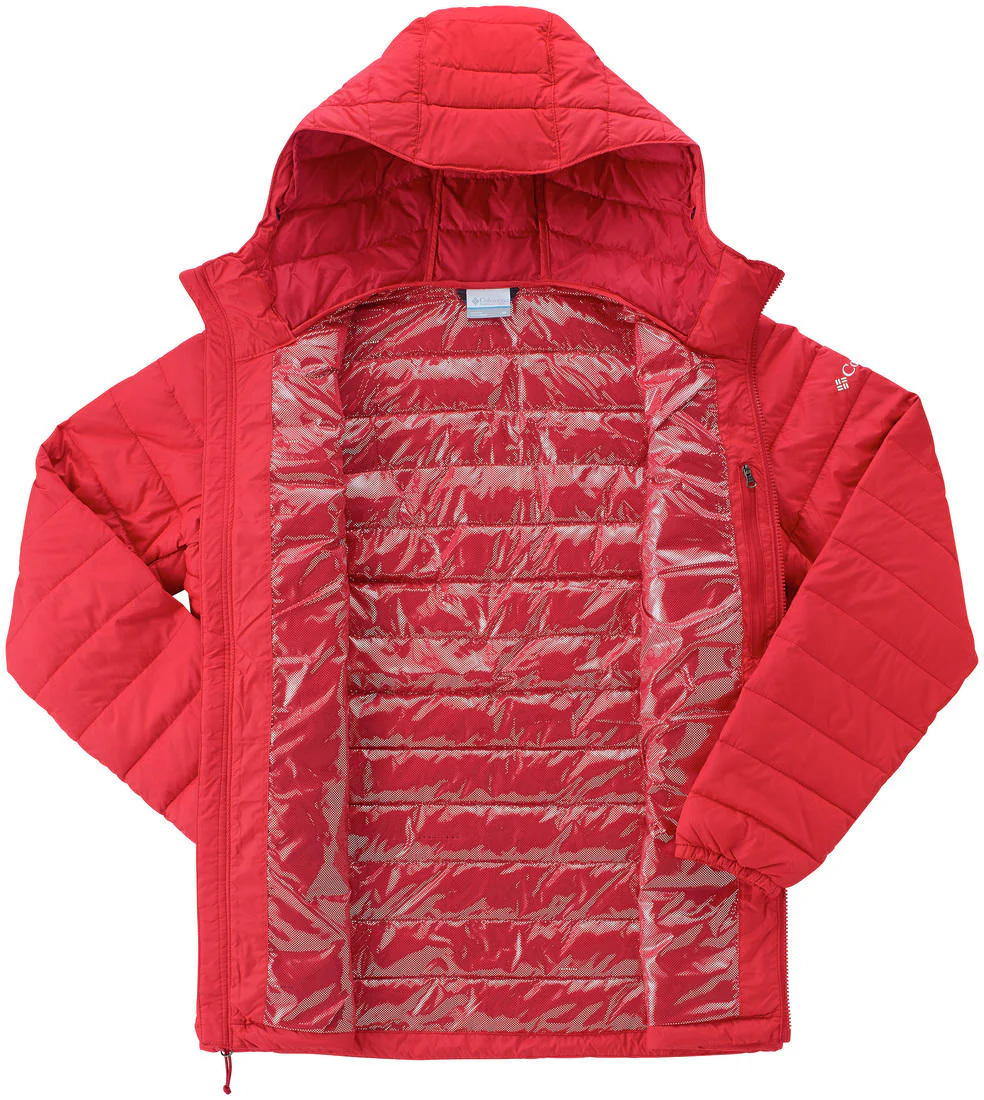 Columbia Men Red Powder Lite Hooded Jacket - Image 3