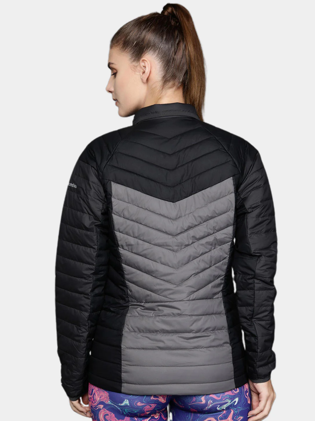 Columbia Women Grey Powder Lite II Full Zip Jacket - Image 11