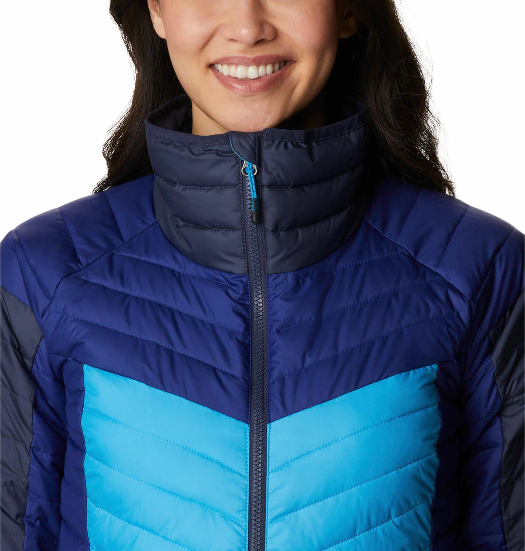 Columbia Women Blue Powder Lite II Full Zip Jacket - Image 2
