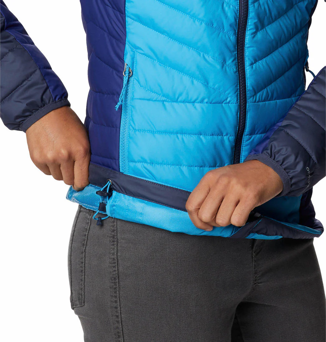 Columbia Women Blue Powder Lite II Full Zip Jacket - Image 4