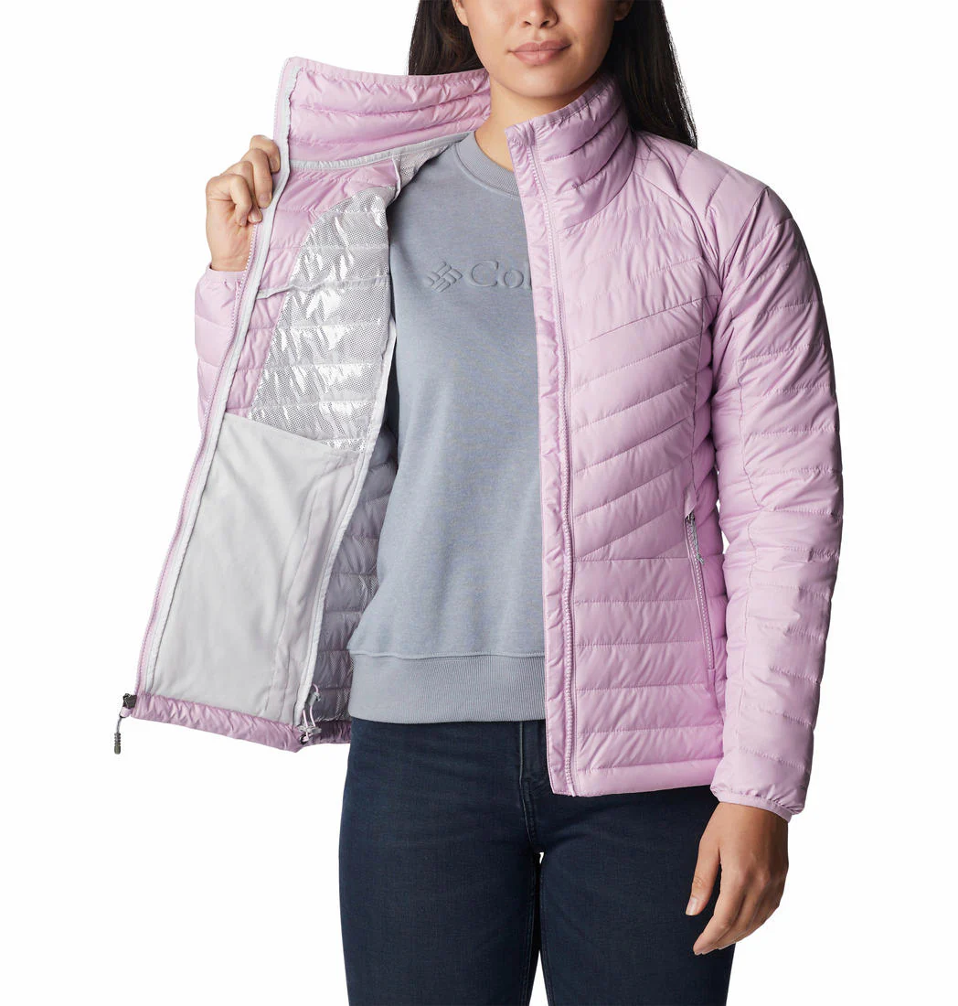 Columbia Women Purple Powder Lite II Full Zip Jacket - Image 2