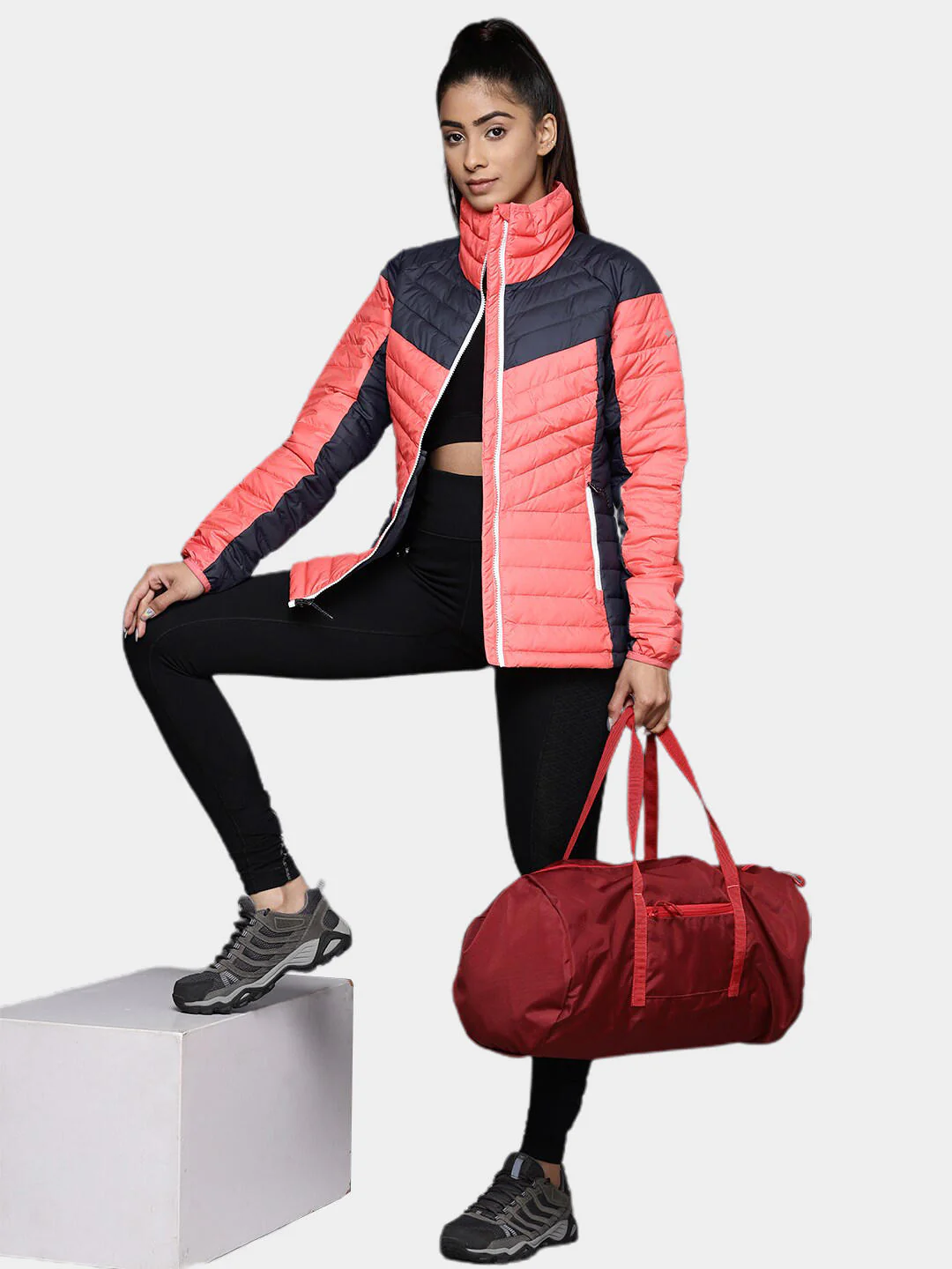 Columbia Women Pink Powder Lite II Full Zip Jacket - Image 10