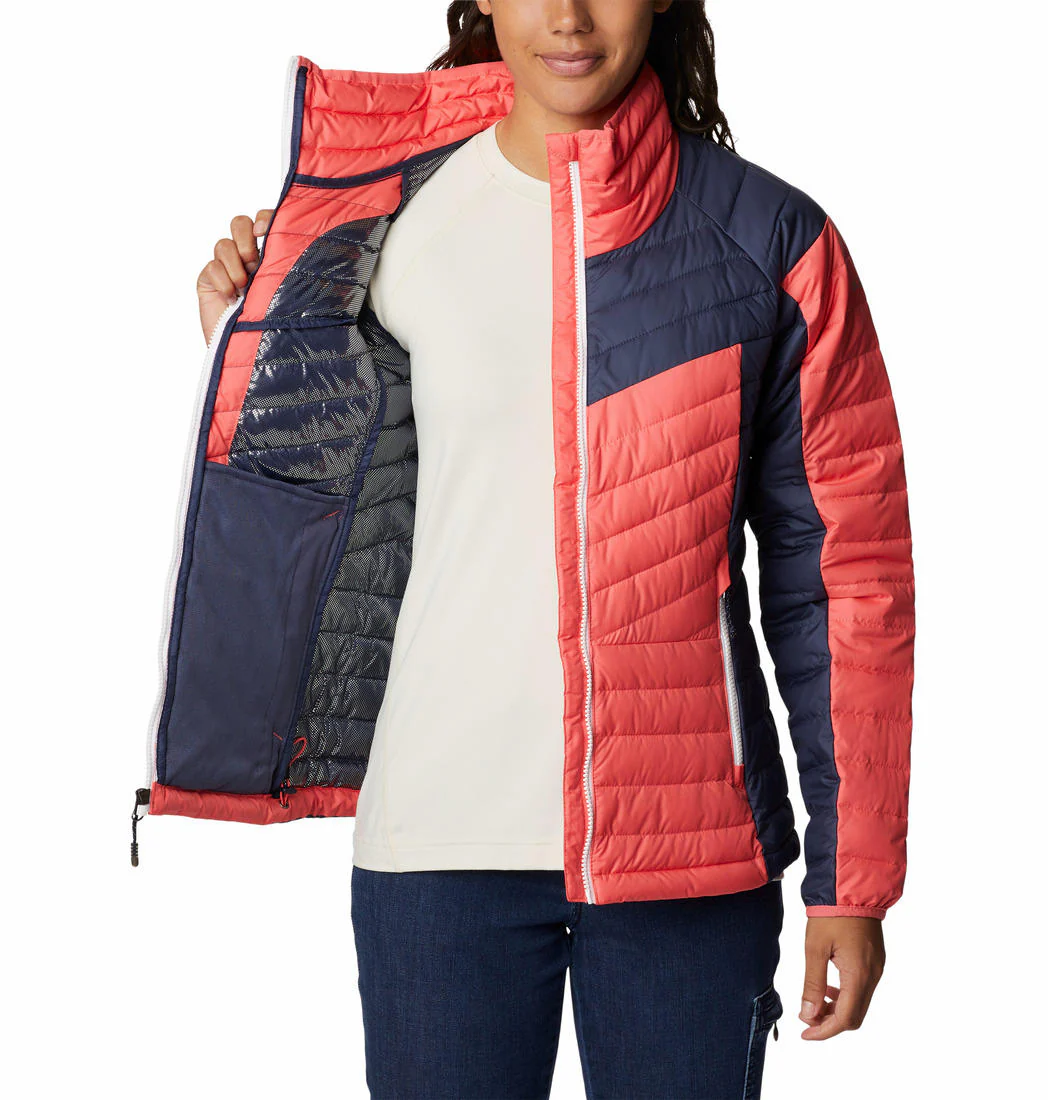 Columbia Women Pink Powder Lite II Full Zip Jacket - Image 3