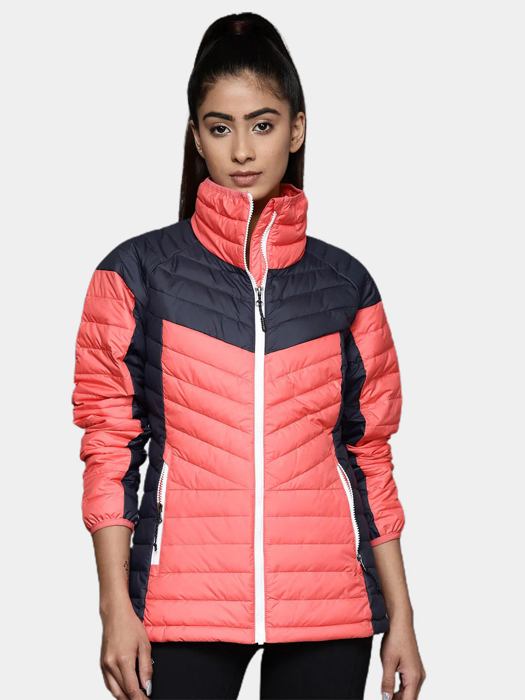 Columbia Women Pink Powder Lite II Full Zip Jacket - Image 9