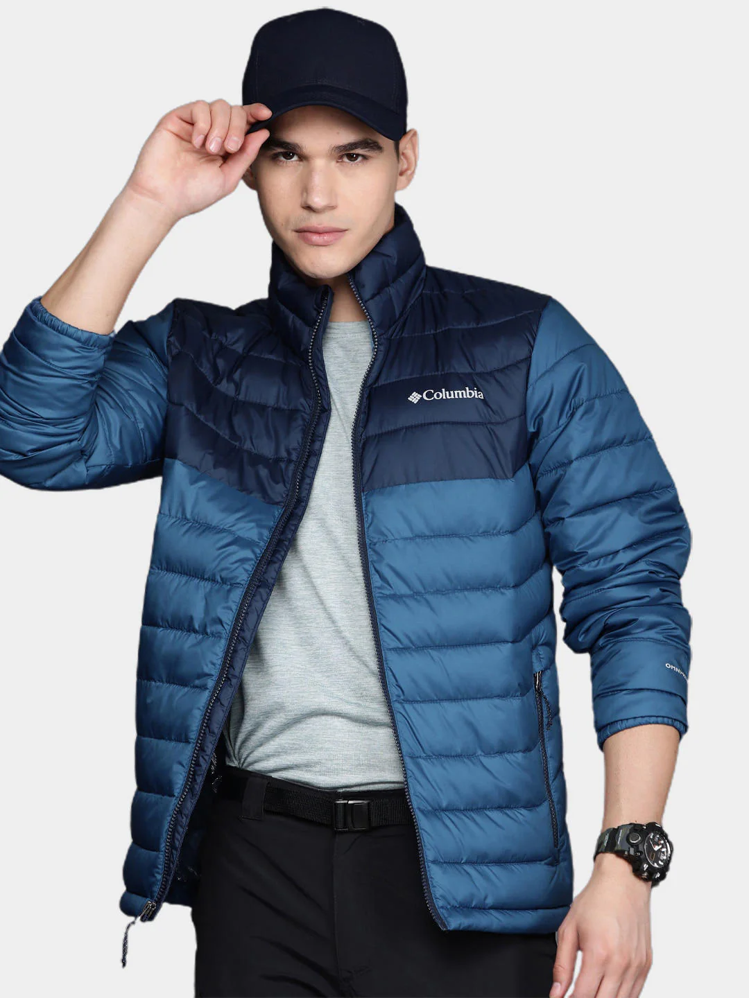 Columbia Men Blue Powder Lite Jacket - Image 10