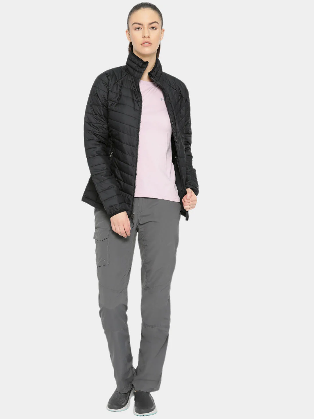 Columbia Women Black Powder Lite Jacket - Image 10