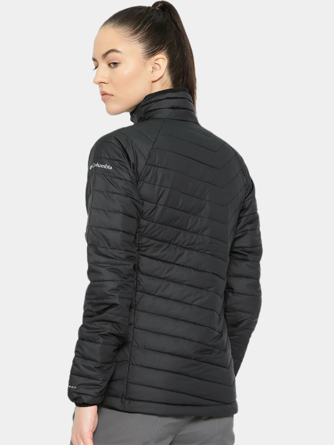 Columbia Women Black Powder Lite Jacket - Image 11