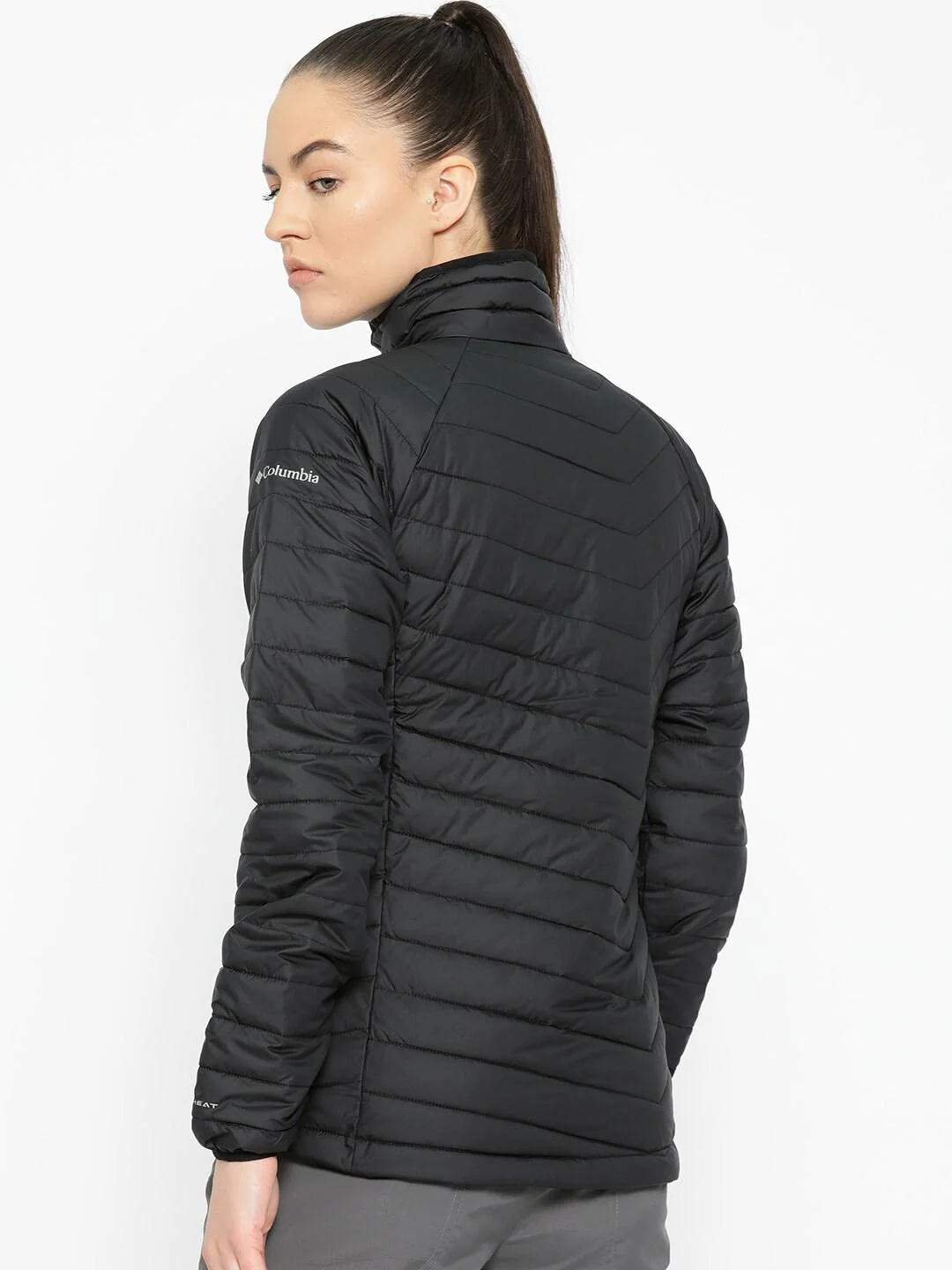Columbia Women Black Powder Lite Jacket - Image 5