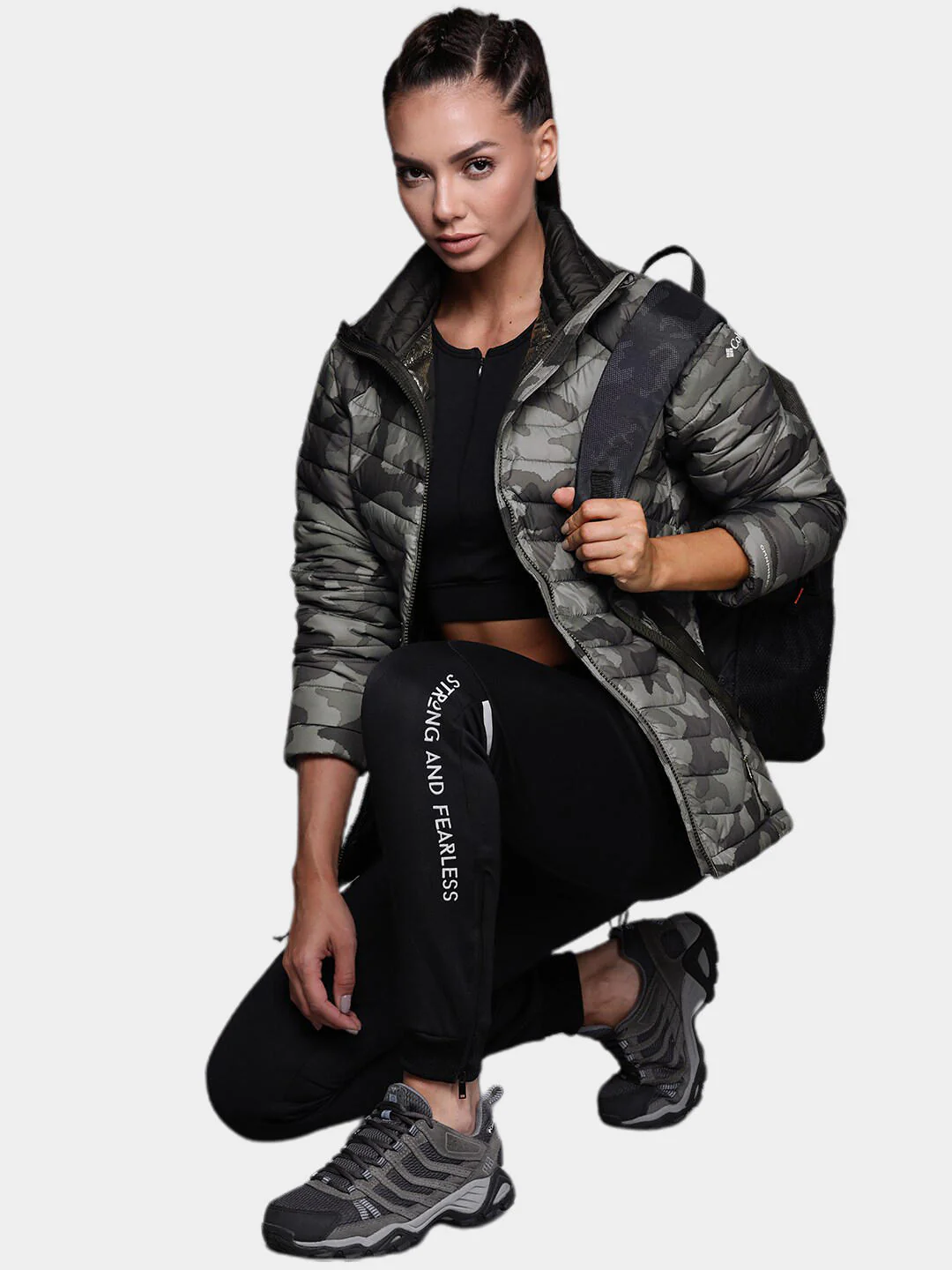 Columbia Women Black Powder Lite Jacket - Image 10