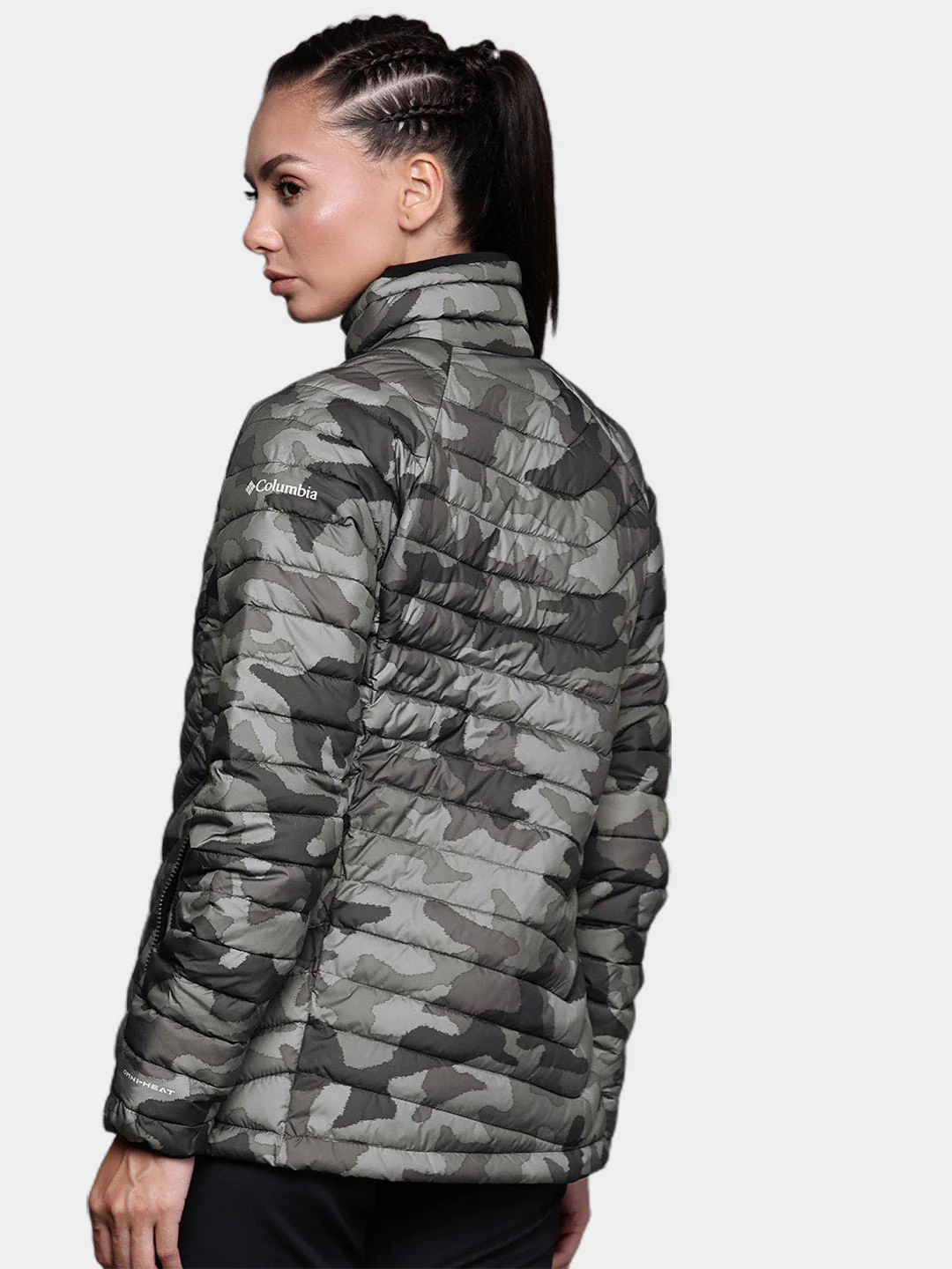 Columbia Women Black Powder Lite Jacket - Image 11