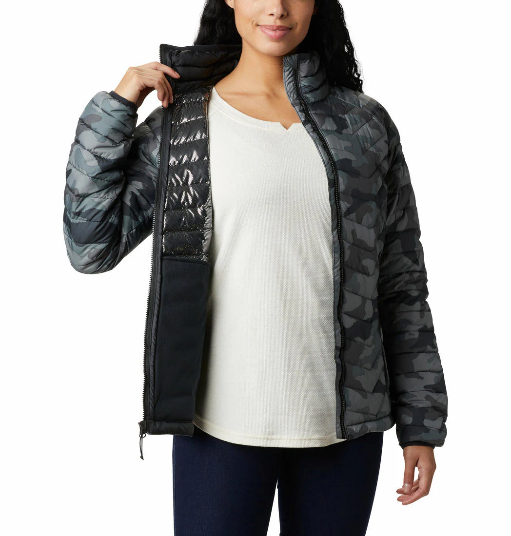 Columbia Women Black Powder Lite Jacket - Image 4