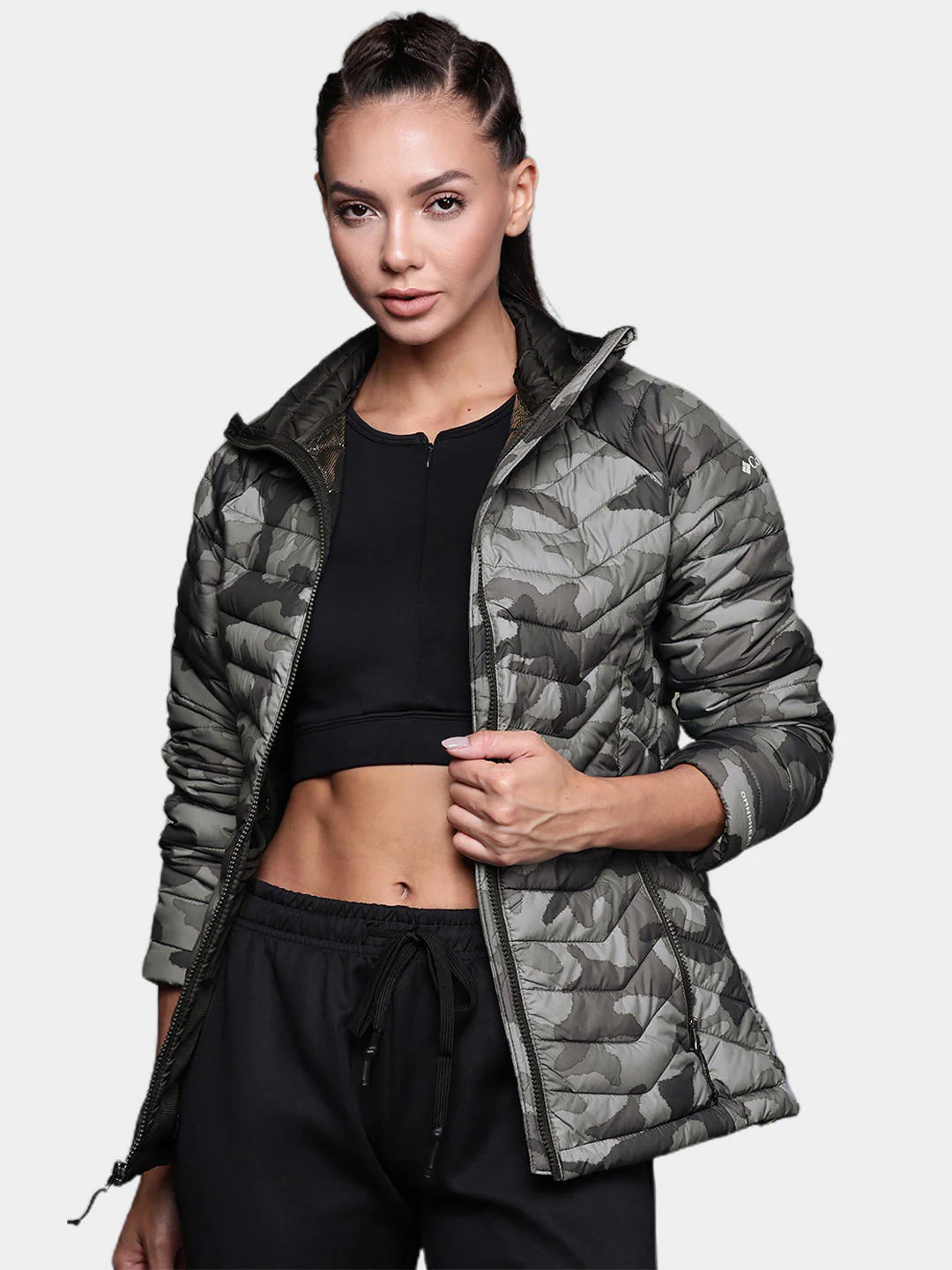 Columbia Women Black Powder Lite Jacket - Image 8