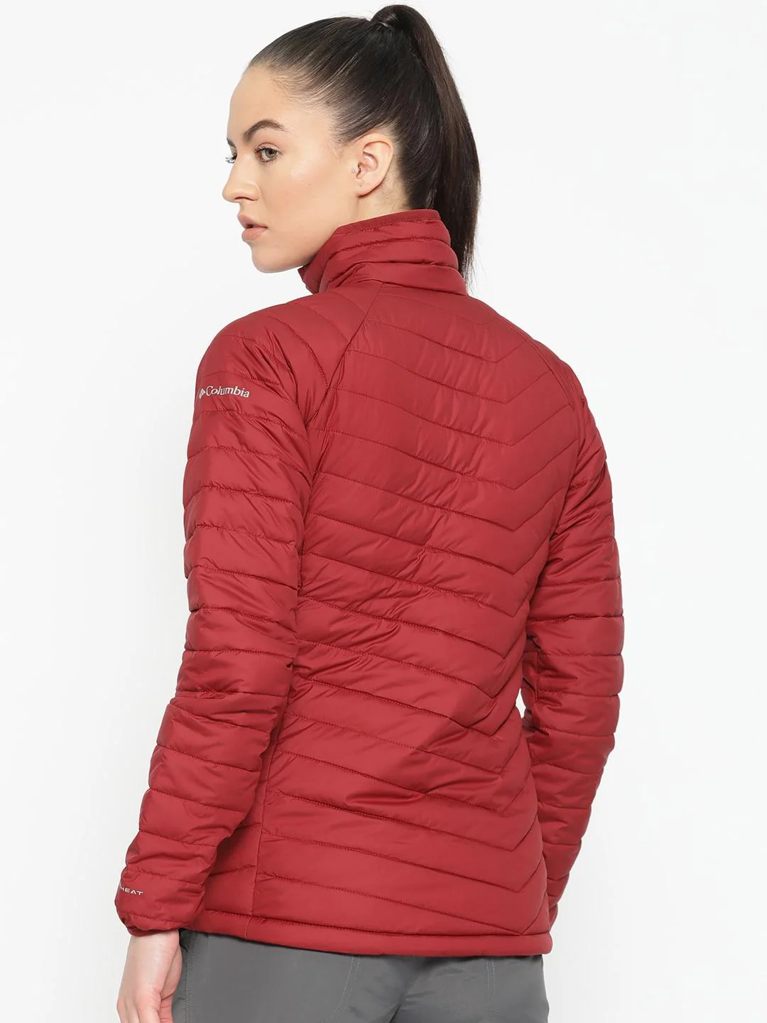 Columbia Women Red Powder Lite Jacket - Image 5