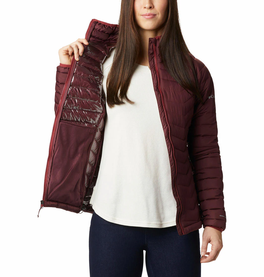 Columbia Women Maroon Powder Lite Jacket - Image 3