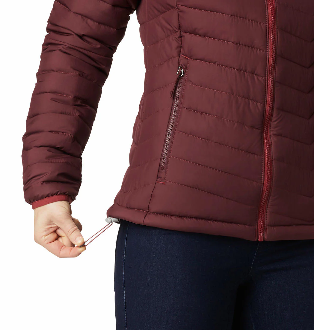 Columbia Women Maroon Powder Lite Jacket - Image 4