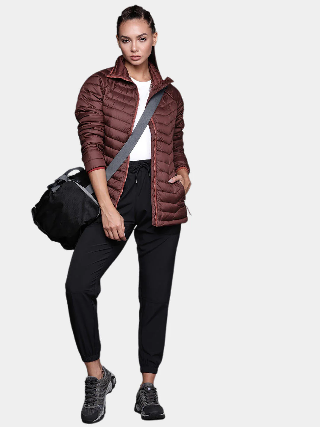 Columbia Women Maroon Powder Lite Jacket - Image 8