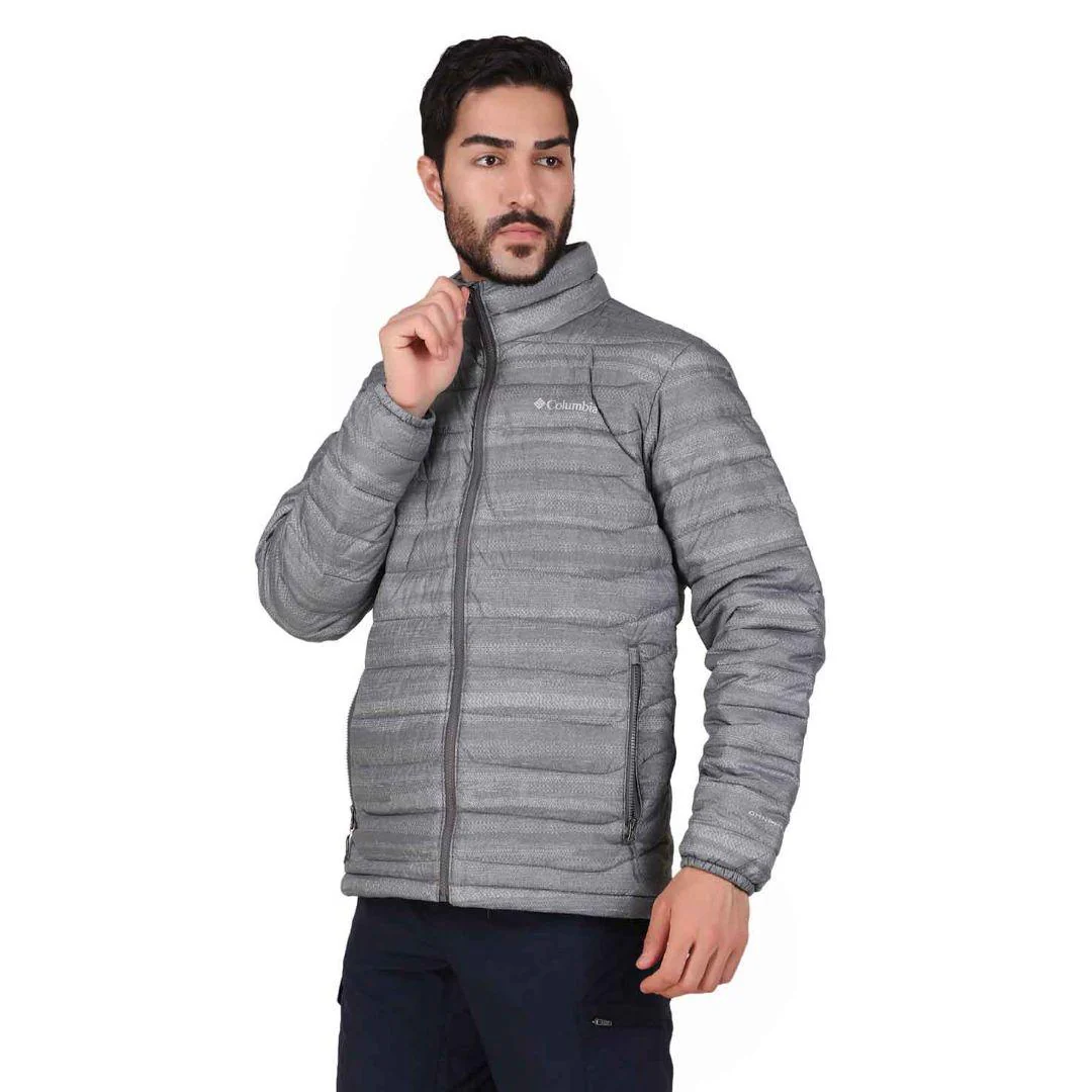 Columbia Men Grey Powder Lite Jacket - Image 7