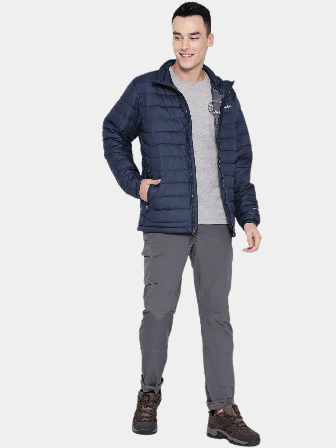 Columbia Men Blue Powder Lite Jacket - Image 11