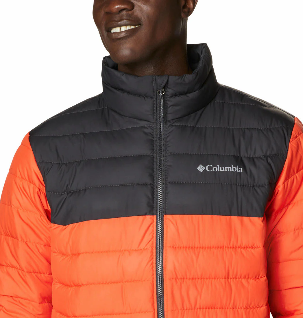 Columbia Men Orange Powder Lite Jacket - Image 2