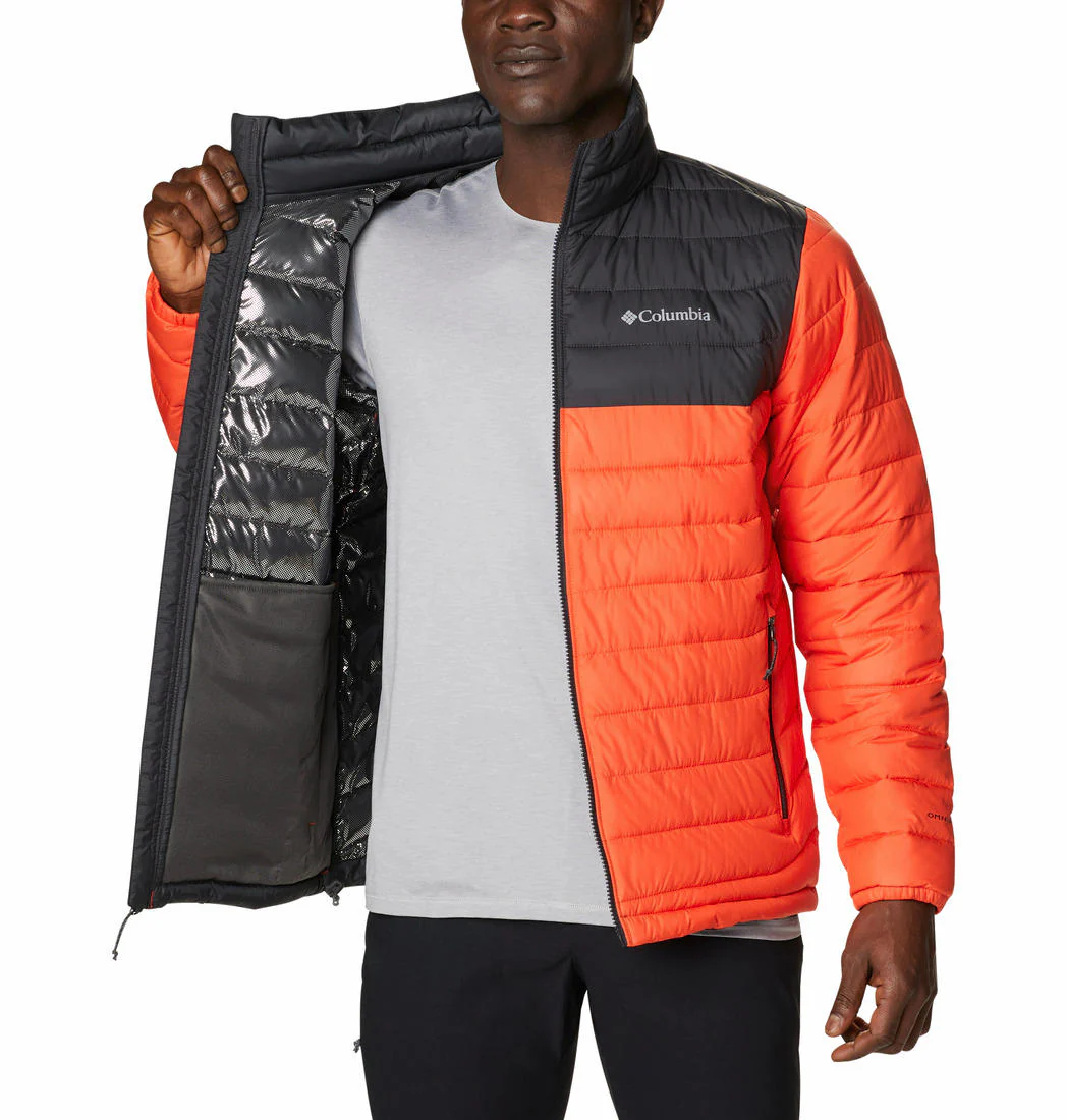 Columbia Men Orange Powder Lite Jacket - Image 3