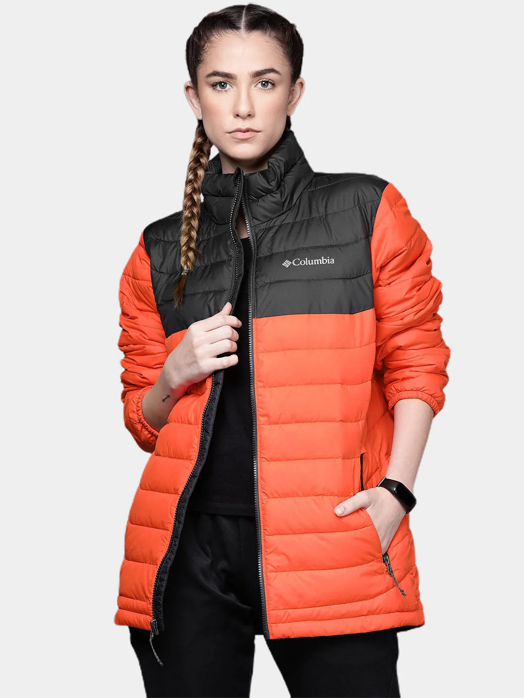 Columbia Men Orange Powder Lite Jacket - Image 9