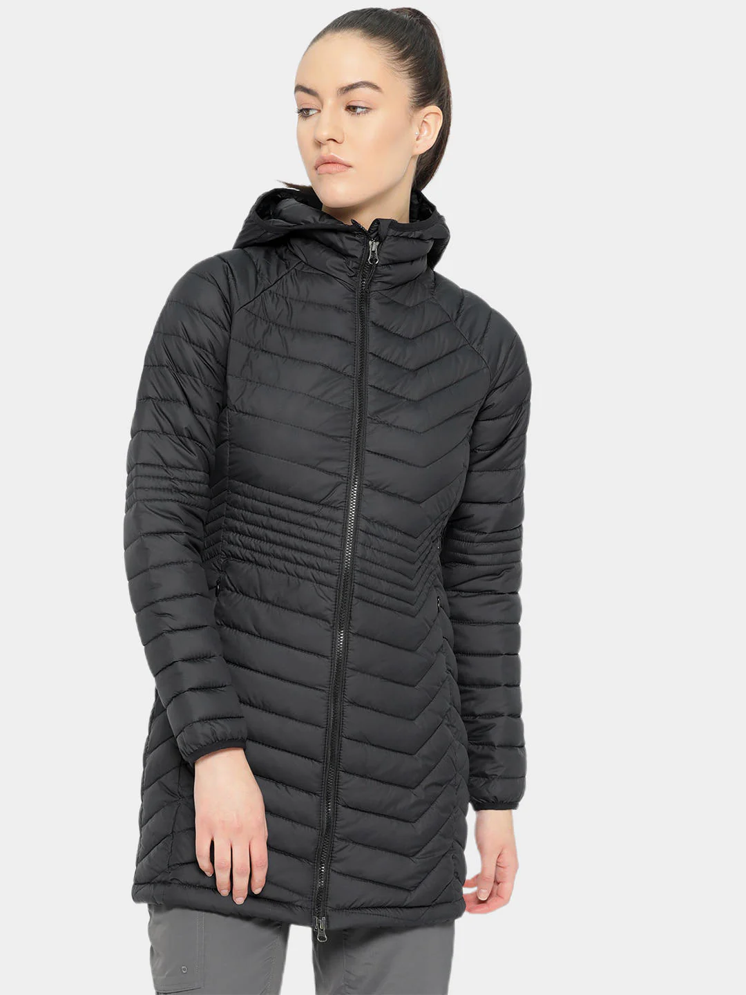 Columbia Women Black Powder Lite Mid Jacket - Image 12
