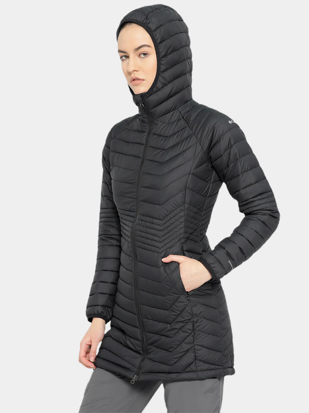 Columbia Women Black Powder Lite Mid Jacket - Image 13