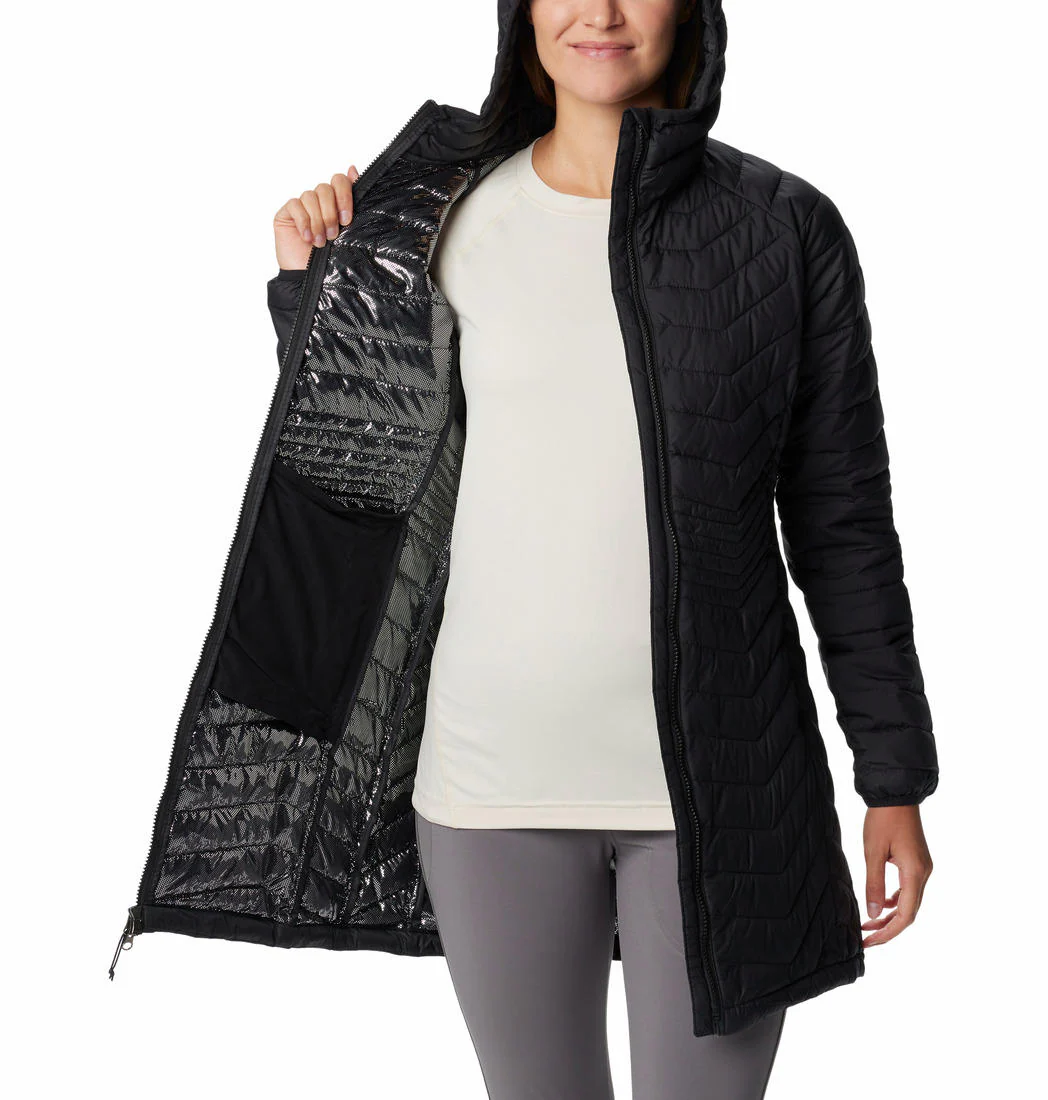 Columbia Women Black Powder Lite Mid Jacket - Image 3