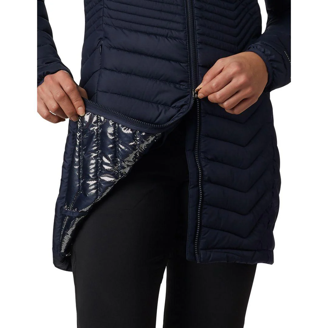 Columbia Women Navy Blue Powder Lite Mid Jacket - Image 4