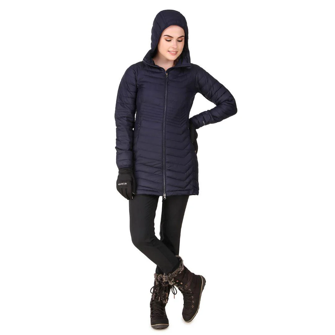 Columbia Women Navy Blue Powder Lite Mid Jacket - Image 5
