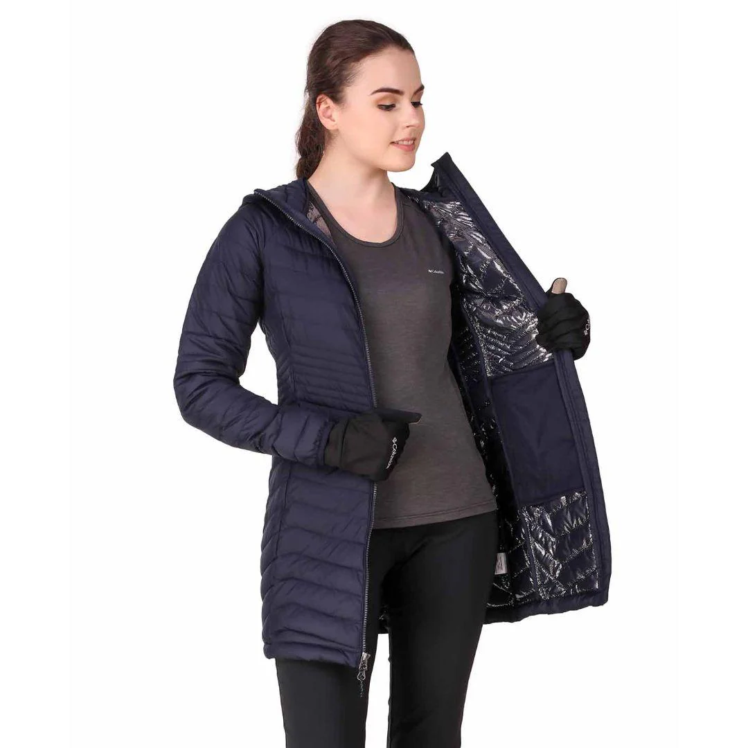 Columbia Women Navy Blue Powder Lite Mid Jacket - Image 7