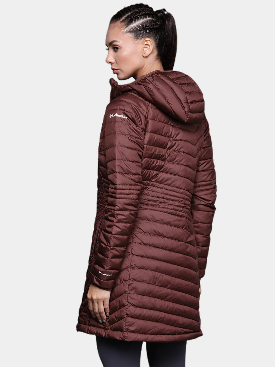 Columbia Women Maroon Powder Lite Mid Jacket - Image 11